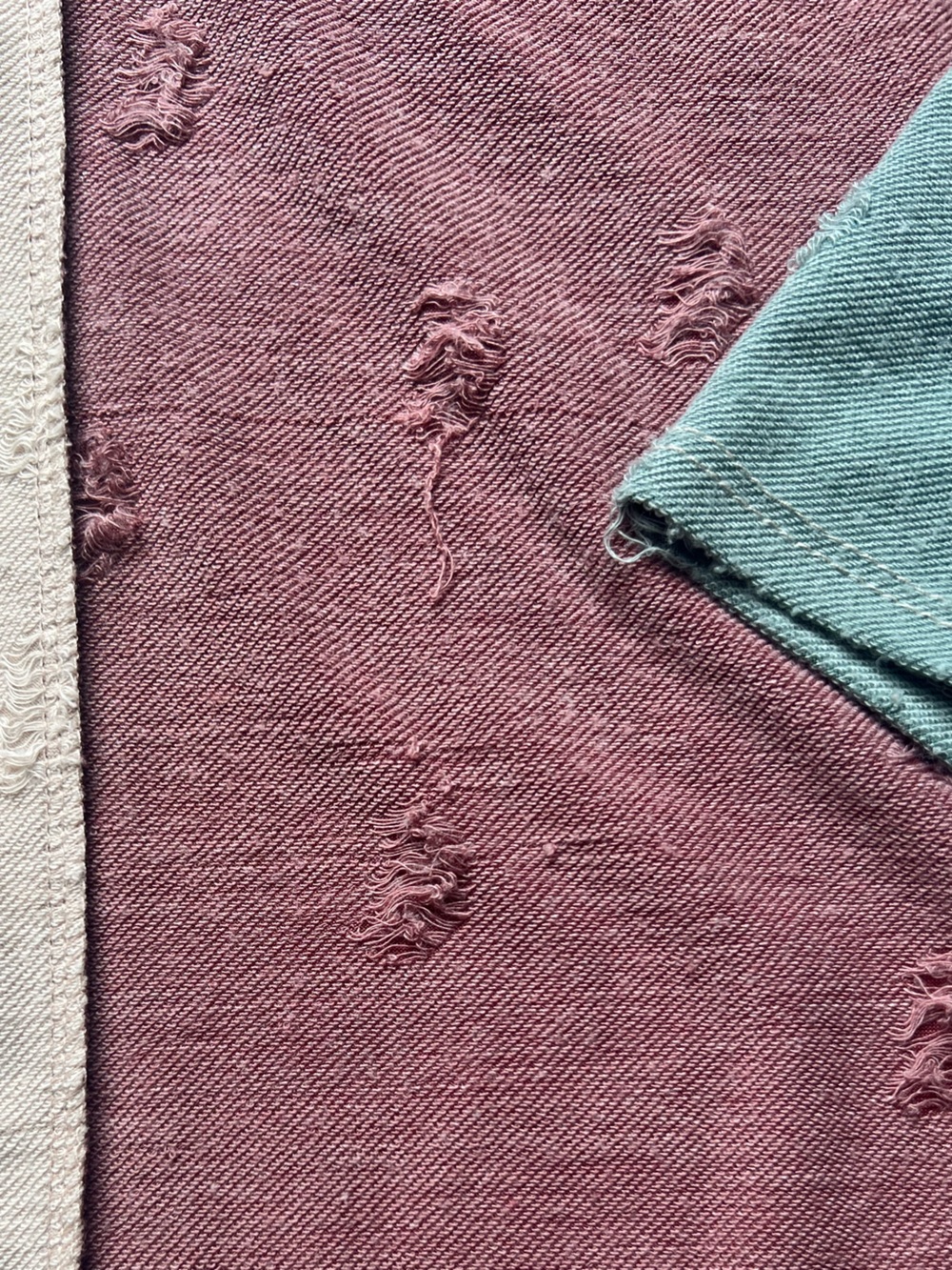 Distressed Color Block Oversized Top - Picture 3 of 10
